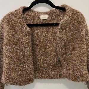 Aritzia Wilfred Sherpa cropped cardigan